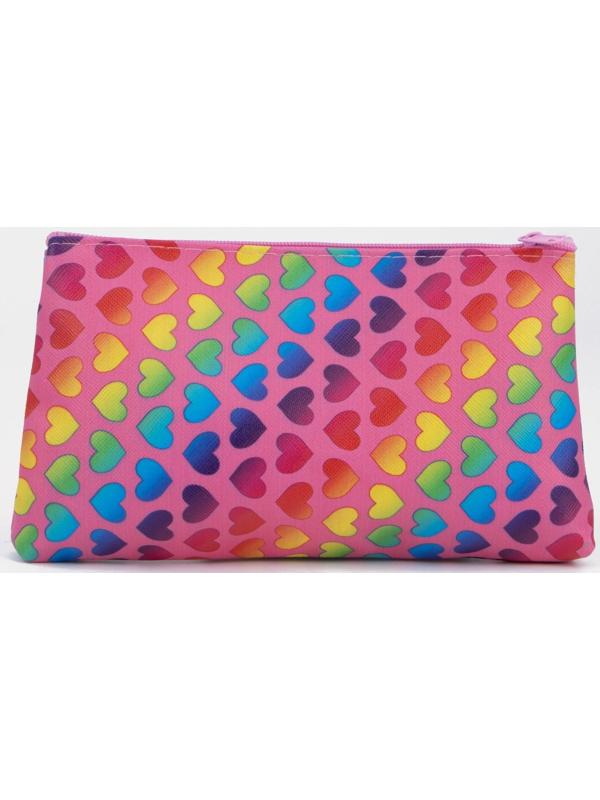 Косметичка на молнии, цвет розовый