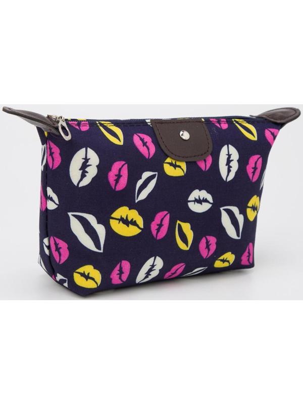 Косметичка на молнии, цвет синий