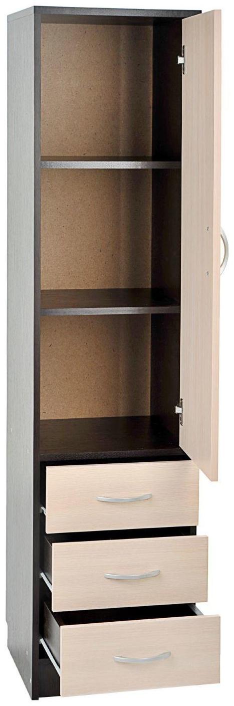 Пенал 400х400х1600 Венге темный/Венге светлый