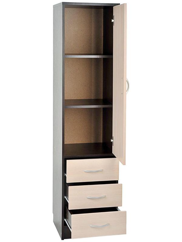 Пенал 400х400х1600 Венге темный/Венге светлый