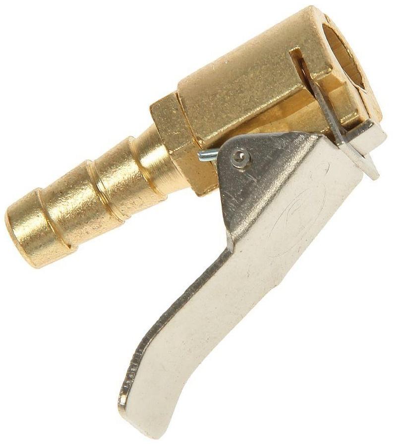 Наконечник насоса, быстросъемный, металлический, с клапаном, бронзовый, малый