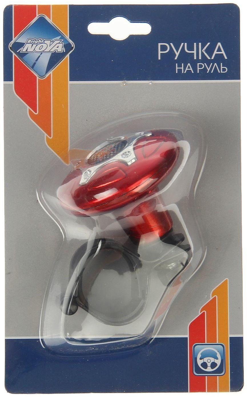 Ручка на руль Nova Bright, красный / хром
