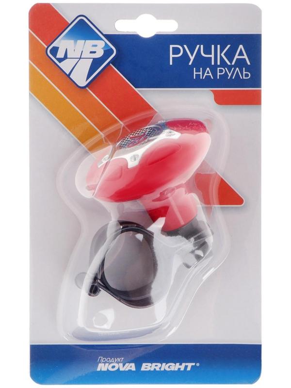Ручка на руль Nova Bright, красный / хром