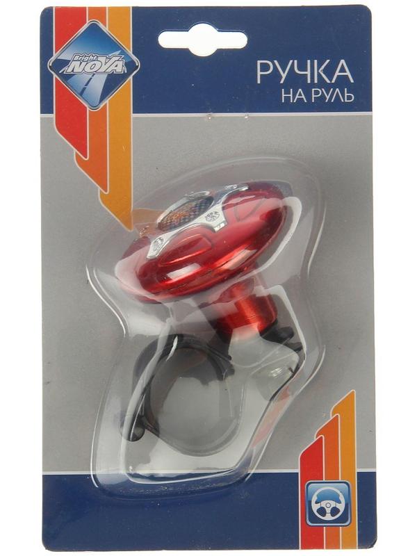 Ручка на руль Nova Bright, красный / хром