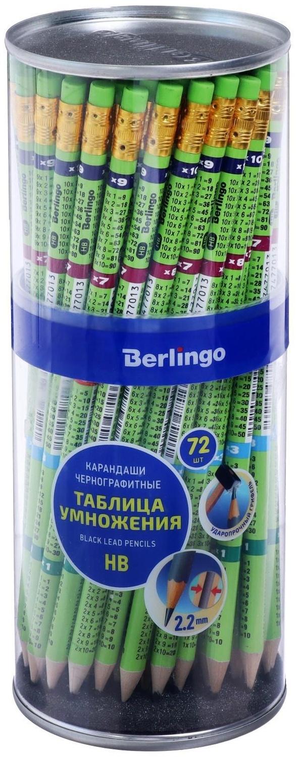 Карандаш чернографитный c ластиком 