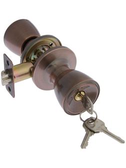 Защелка 1203, с ключом, цвет медь