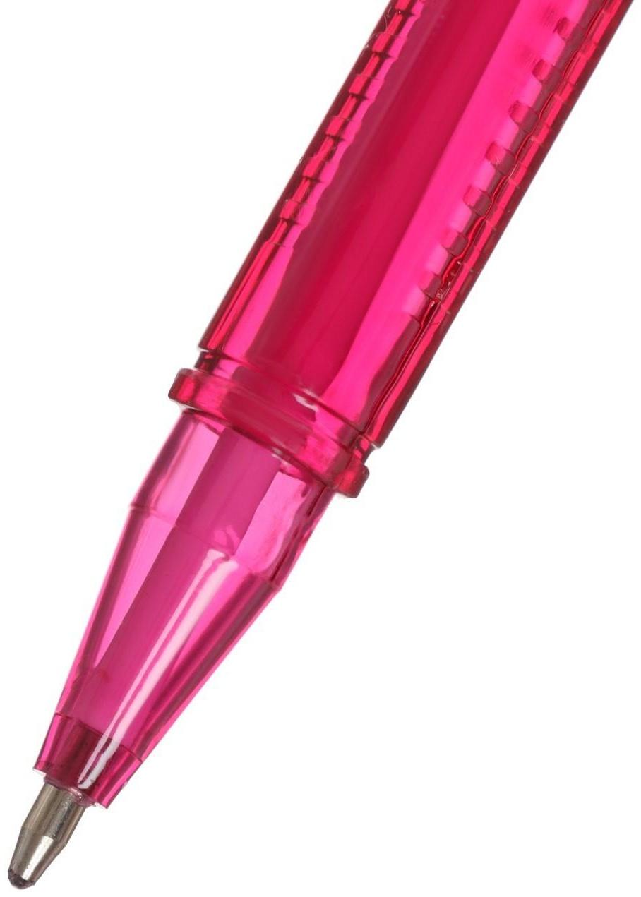 Набор ручек шариковых, 12 цветов, треугольный, тонированный корпус, в блистере на кнопке