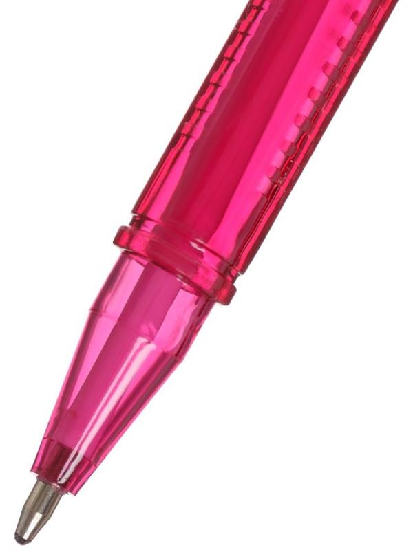 Набор ручек шариковых, 12 цветов, треугольный, тонированный корпус, в блистере на кнопке