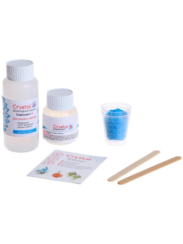 Эпоксидная смола Crystal 6: компоненты А, 120 г + В, 30 г + инструменты