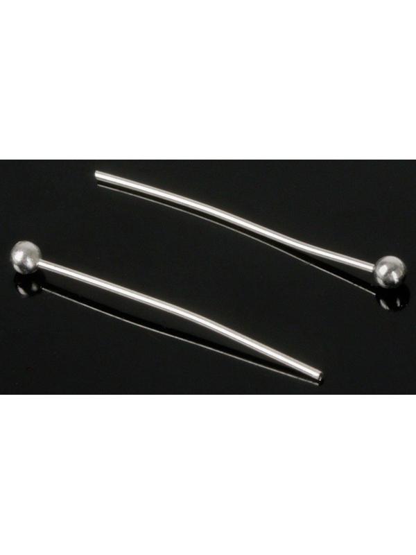 Штифт с шариком СМ-1103-14, 2 см, 50 гр (±310 шт), цвет серебро