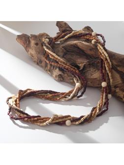 Бусы ручная работа, деревянные 