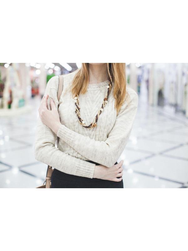 Бусы ручная работа, деревянные 