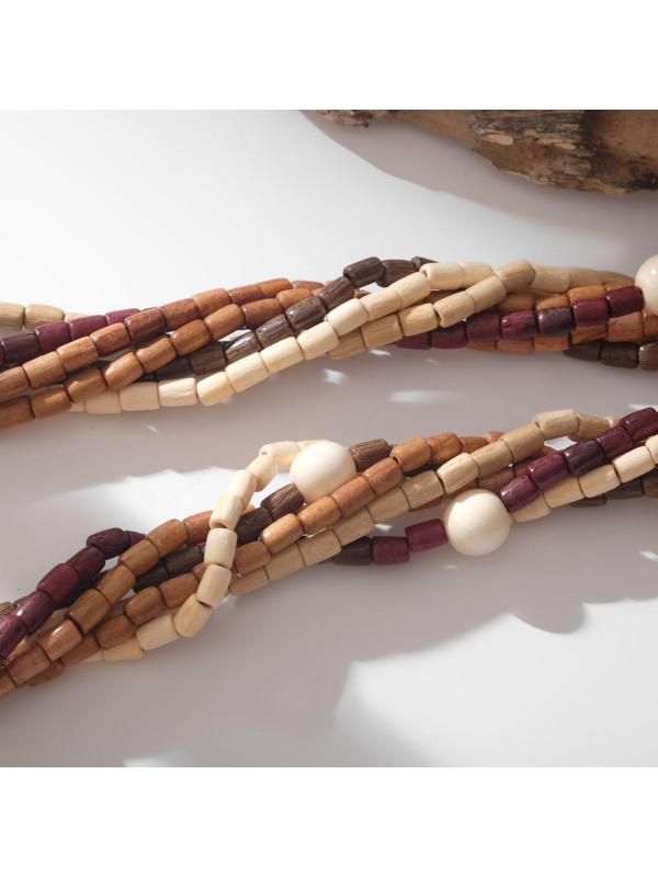 Бусы ручная работа, деревянные 
