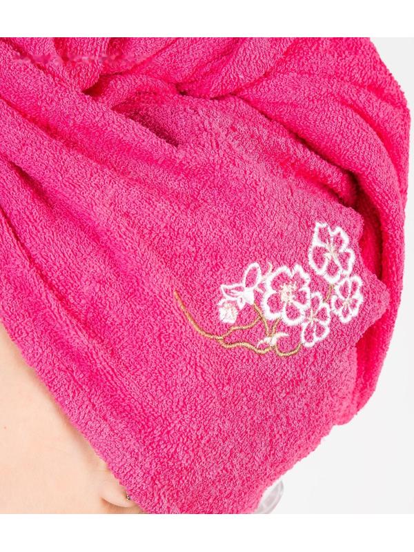 Набор д/сауны махр. жен. (Килт(юбка)(80х150+-2)+ чалма), цвет малиновый