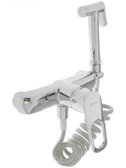 Смеситель для биде Accoona A3117, с гигиеническим душем, настенный, латунь, хром