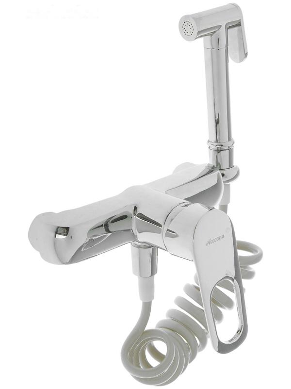 Смеситель для биде Accoona A3117, с гигиеническим душем, настенный, латунь, хром