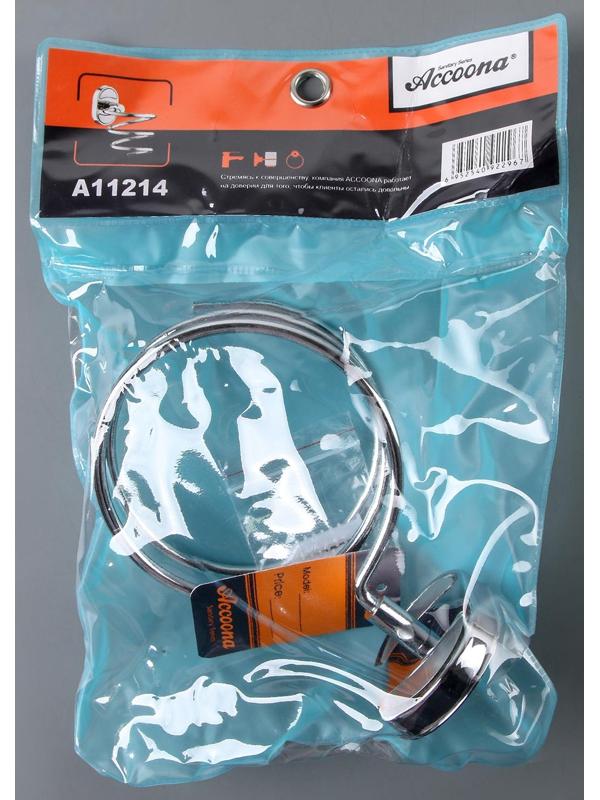 Держатель для фена Accoona A11214, 14×9,5×9 см, цвет хром, МИКС