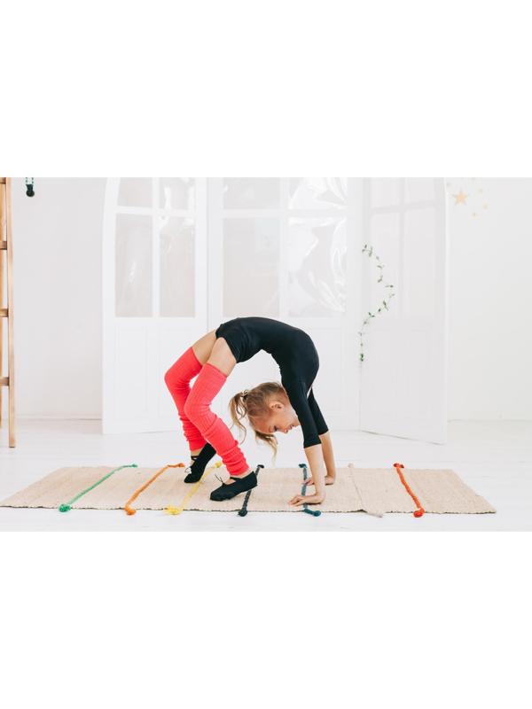 Балетки спортивные, длина по стельке 17 см, цвет чёрный