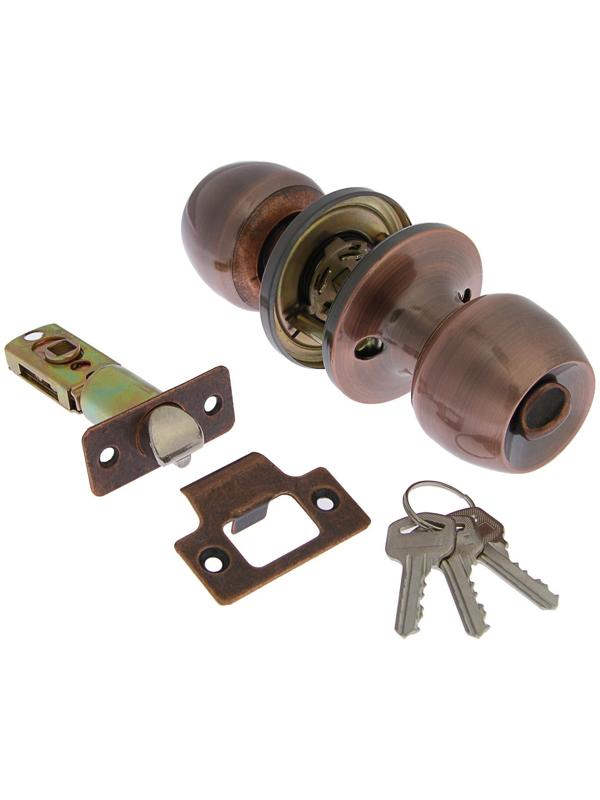 Защелка 1103, с ключом, цвет медь