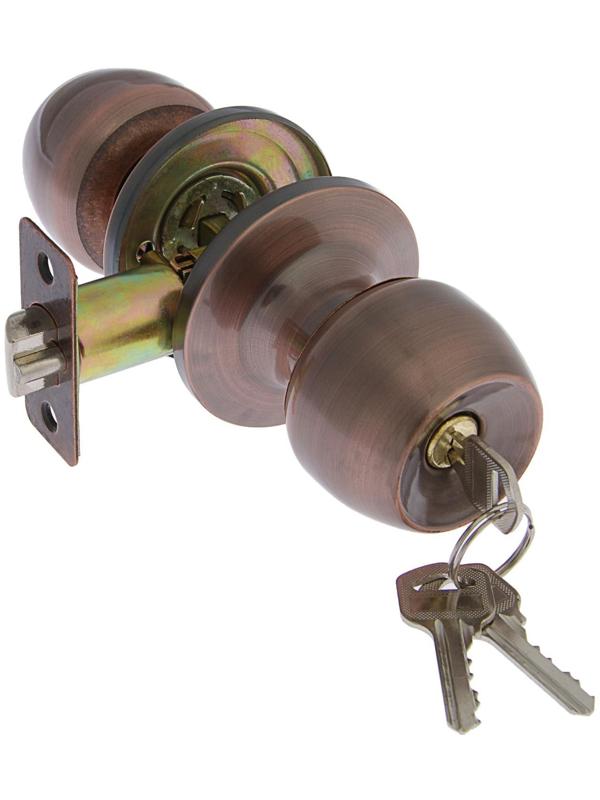 Защелка 1103, с ключом, цвет медь