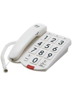Проводной телефон Ritmix RT-520, световой индикатор, настольно-настенный, слон.кость