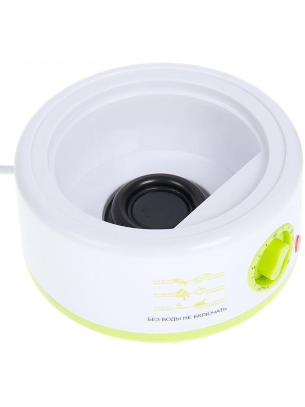 Пароварка Sakura SA-7213GR, электрическая, 500 Вт, 5 л, 2 яруса, бело-зеленый