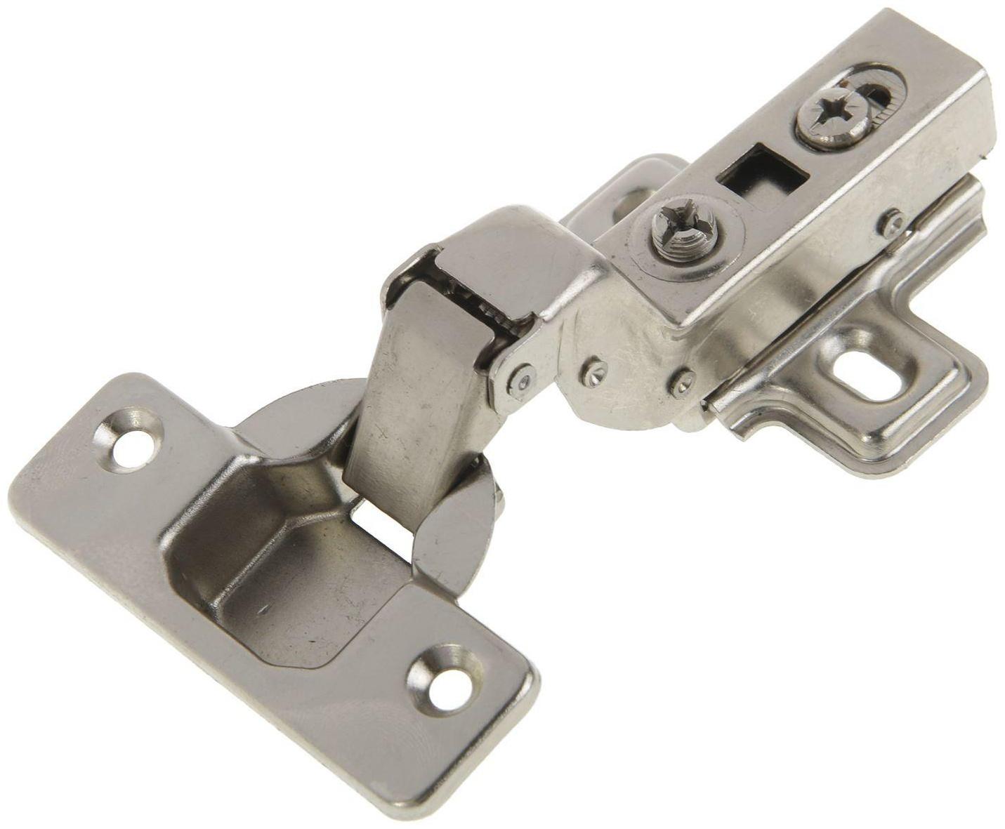 Петля мебельная вкладная, Clip-on, с доводчиком