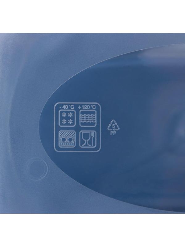 Набор прямоугольных контейнеров для замораживания продуктов «Морозко», 1 л , 3 шт, цвет МИКС