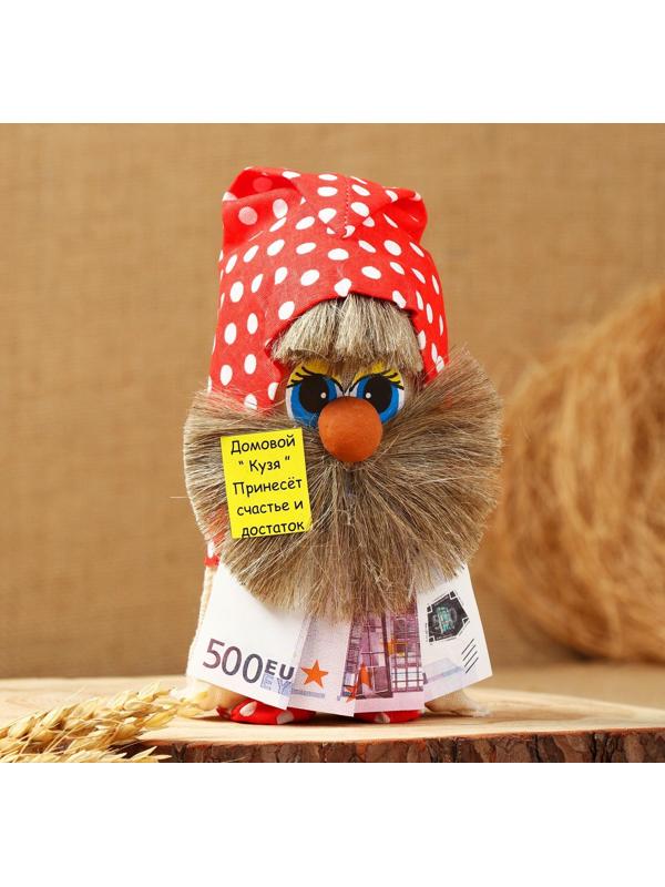 Оберег «Домовой с евро», 20 см, микс