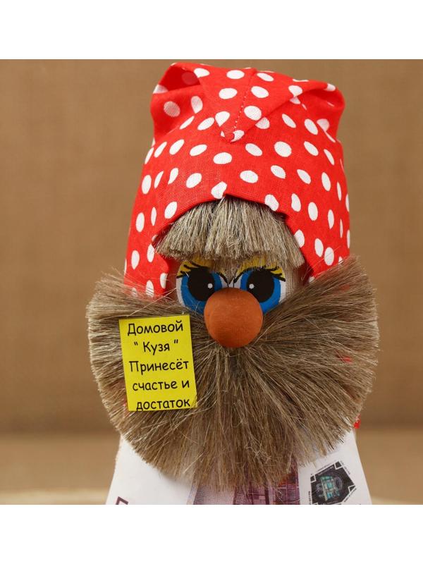 Оберег «Домовой с евро», 20 см, микс