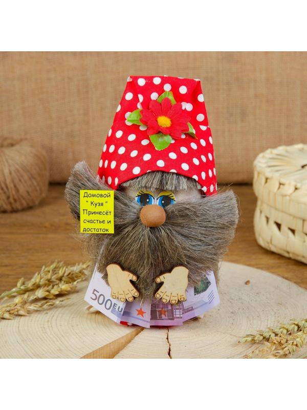 Оберег «Домовой с евро», 20 см, микс