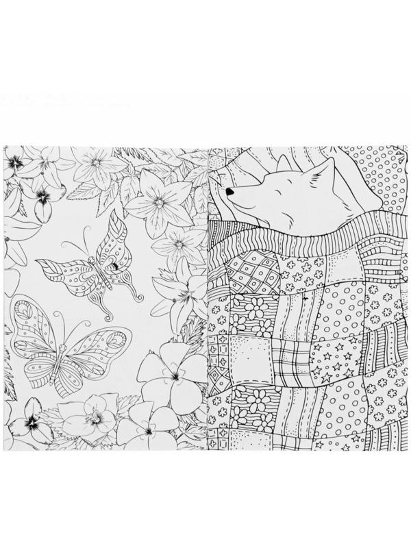 Раскраска - антистресс, альбом «Таинственный мир животных» А6