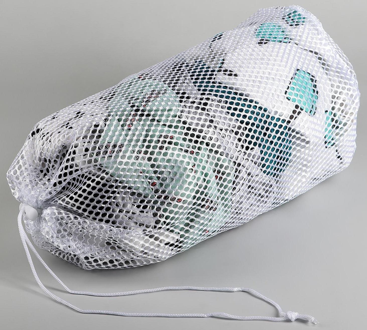 Мешок для стирки белья Доляна, 30×40 см, крупная сетка, цвет белый