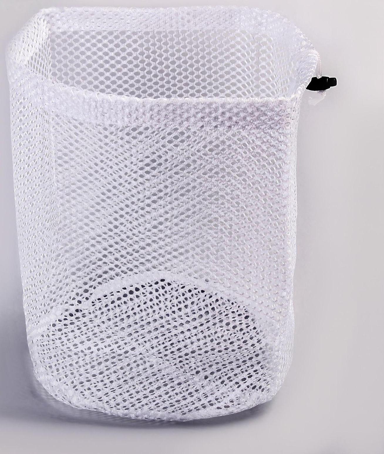 Мешок для стирки белья Доляна, 30×40 см, крупная сетка, цвет белый