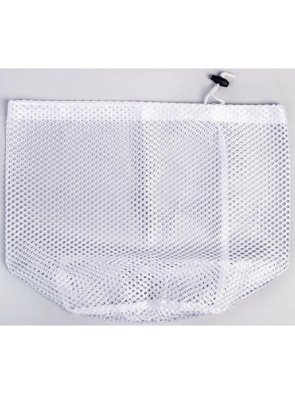 Мешок для стирки белья Доляна, 30×40 см, крупная сетка, цвет белый