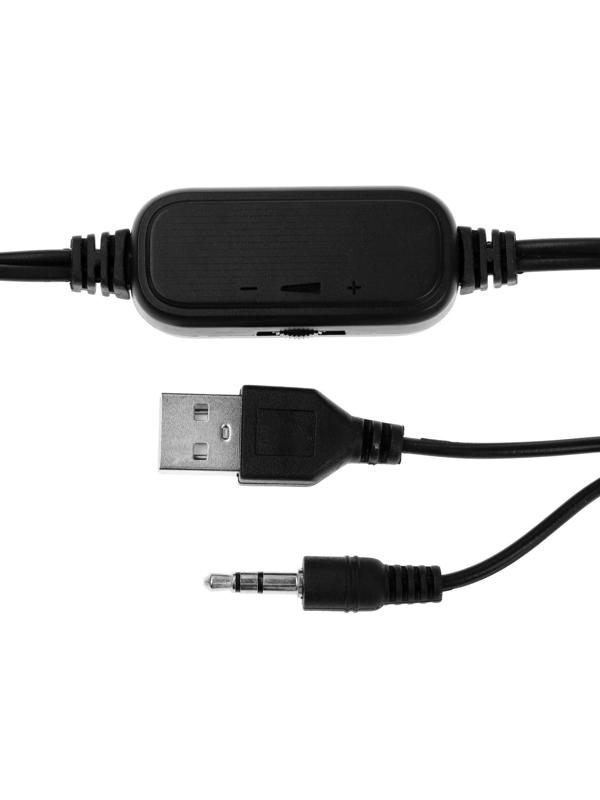 Компьютерные колонки 2.0 LuazON ES-02, Jack 3.5, USB, 0.9 м, черно-красные