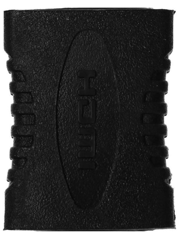 Переходник LuazON PL-004, HDMI (f) - HDMI (f), черный