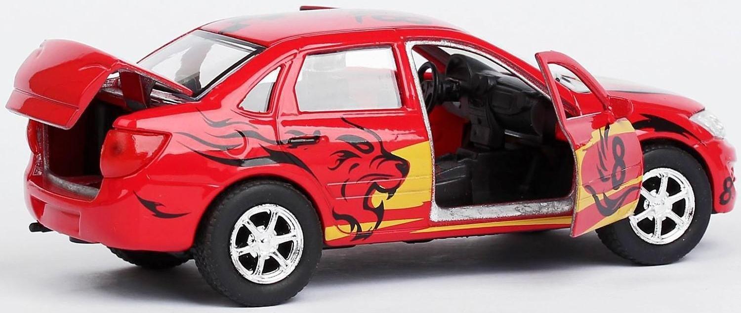 Машина металлическая инерционная Lada Granta sport, открываются двери, 12 см