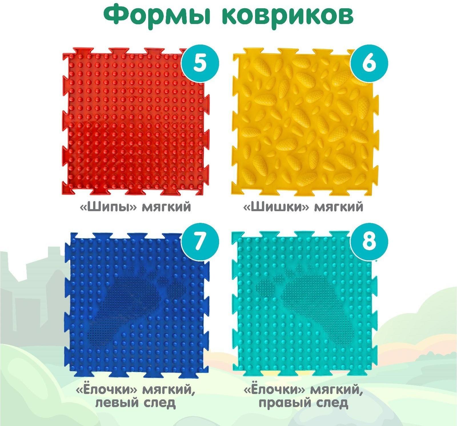 Модульный массажный коврик ОРТОДОН, набор №1 «Универсал»