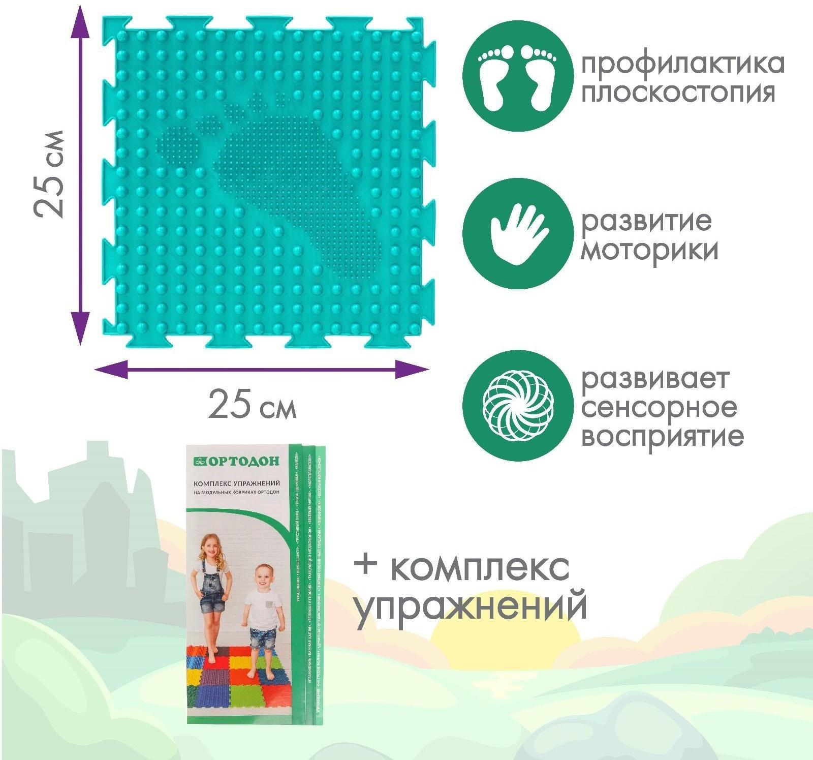 Модульный массажный коврик ОРТОДОН, набор №1 «Универсал»