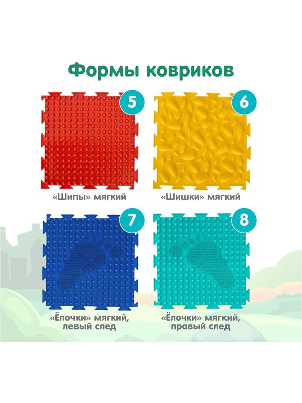 Модульный массажный коврик ОРТОДОН, набор №1 «Универсал»