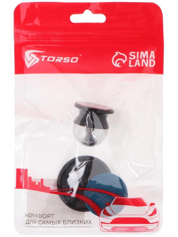 Держатель телефона  магнитный TORSO, усиленный, черный