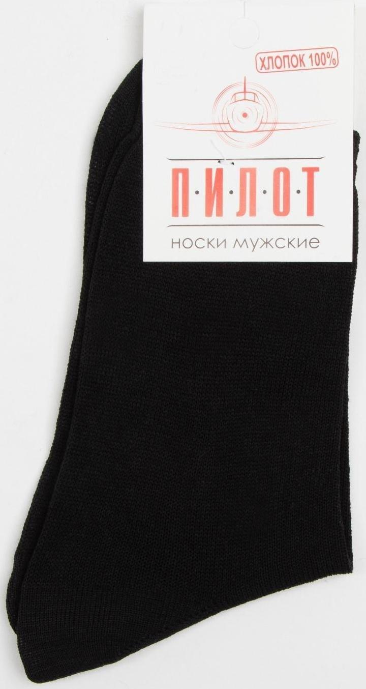Носки мужские, цвет чёрный, размер 27
