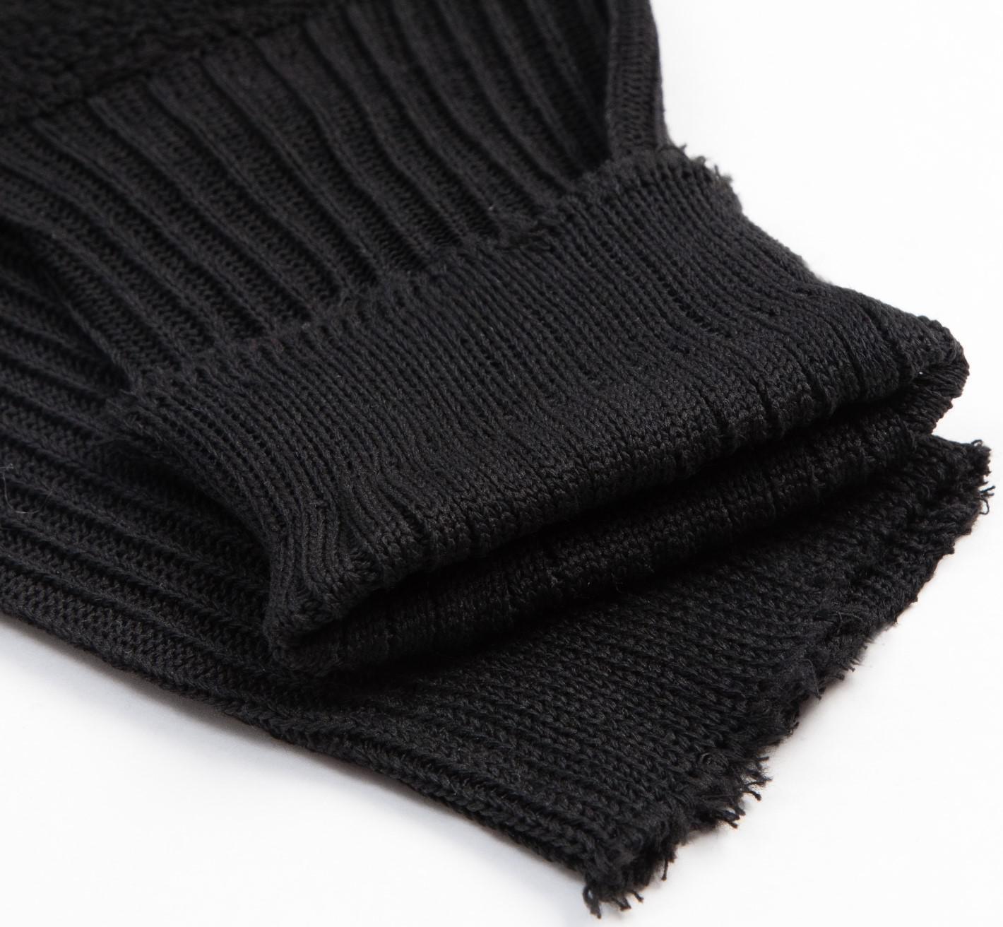 Носки мужские тёплые, цвет чёрный, размер 25