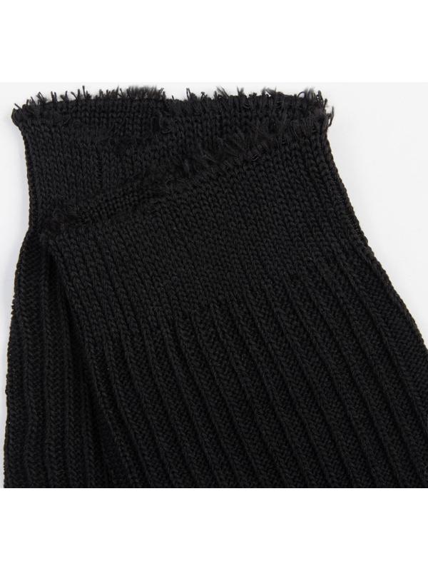 Носки мужские тёплые, цвет чёрный, размер 25