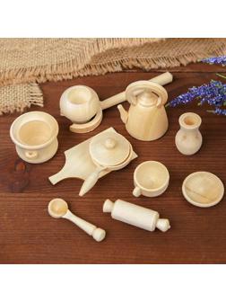 Набор посуды для кукол, 11 предметов