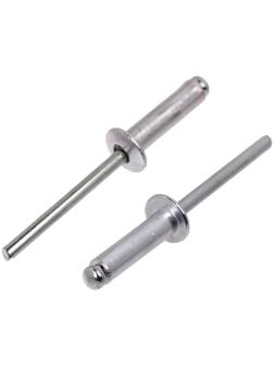 Заклёпки вытяжные ТУНДРА krep, алюминий-сталь, 4 х 16 мм, в пакете 500 шт.