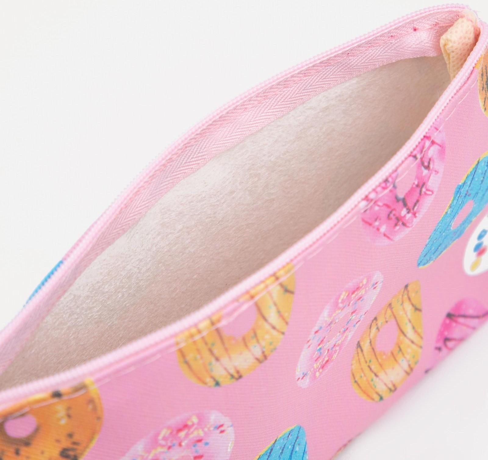 Косметичка на молнии, цвет розовый