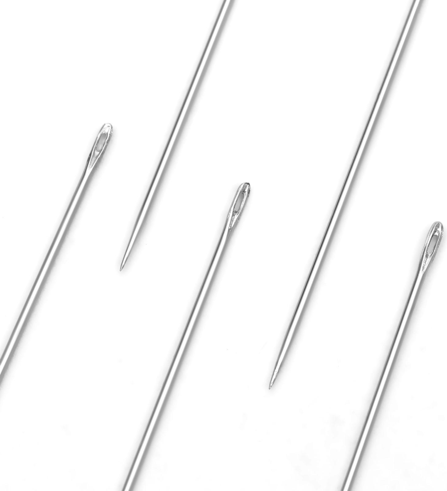 Иглы швейные в пластиковой коробочке, 10 шт, цвет МИКС