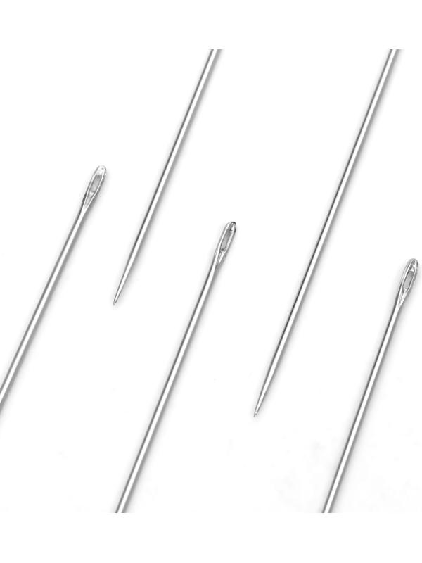 Иглы швейные в пластиковой коробочке, 10 шт, цвет МИКС